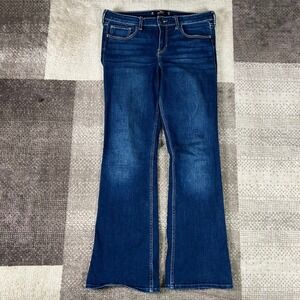 Hollister California Low Rise Boot Jeans Blue Denim Stretch Size 11R 30X31